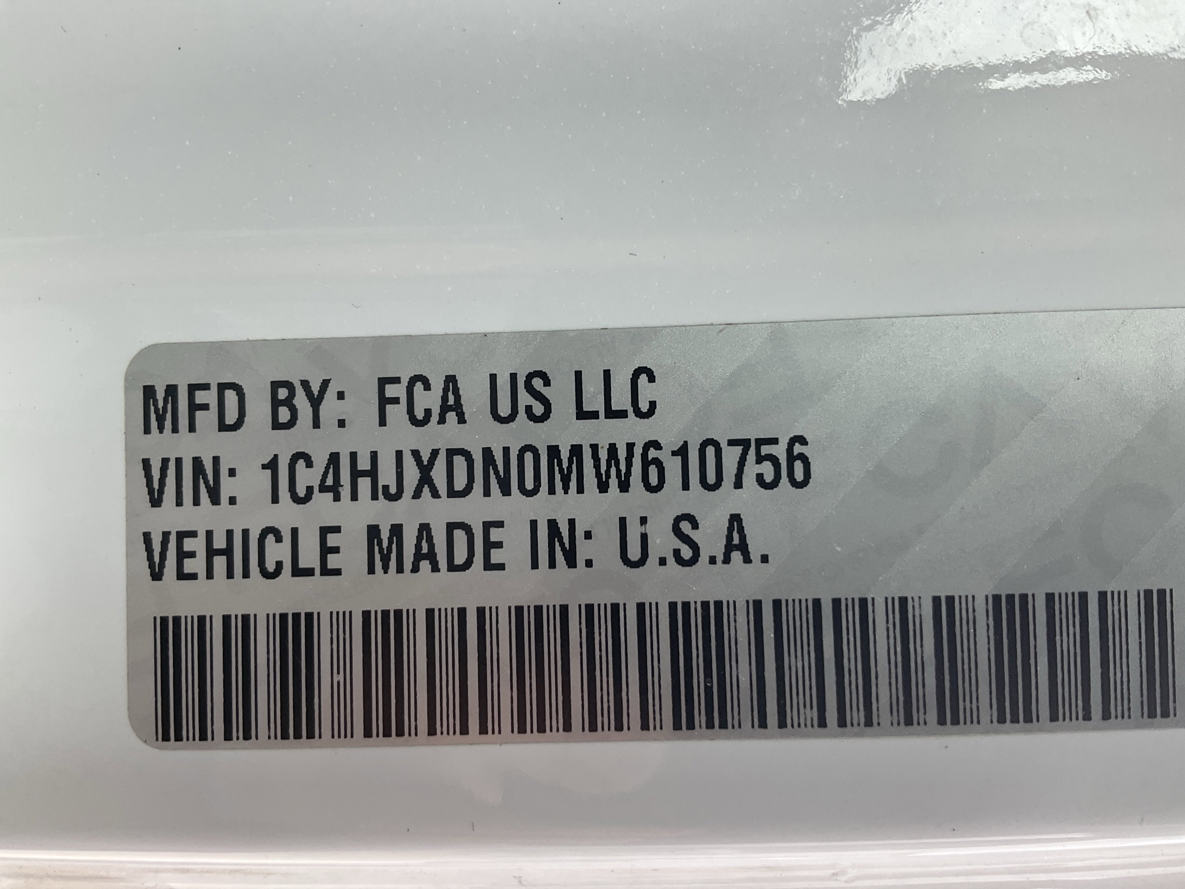 2021 Jeep Wrangler Unlimited Sport
